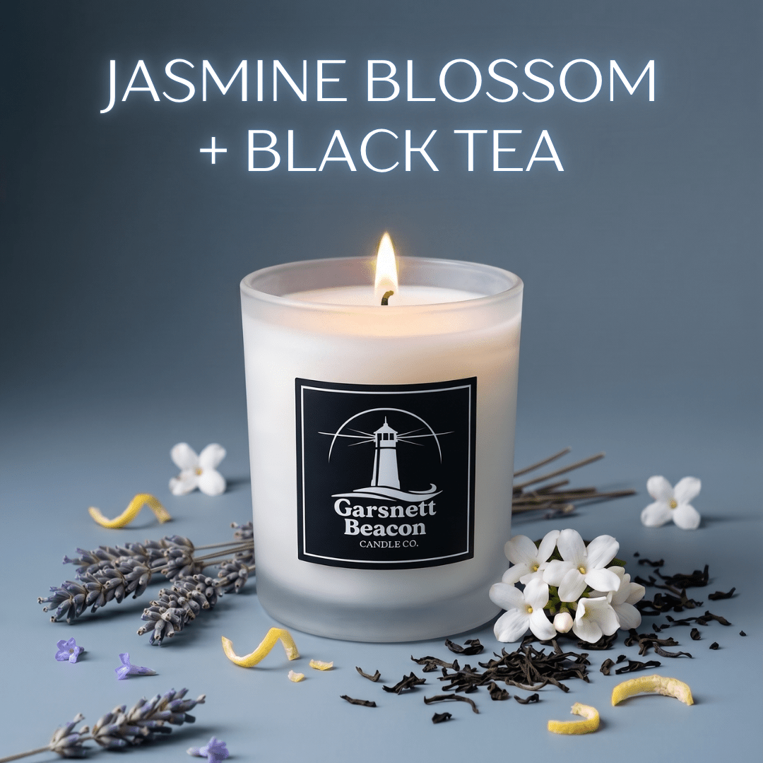 Jasmine Blossom + Black Tea - July Candle of the Month