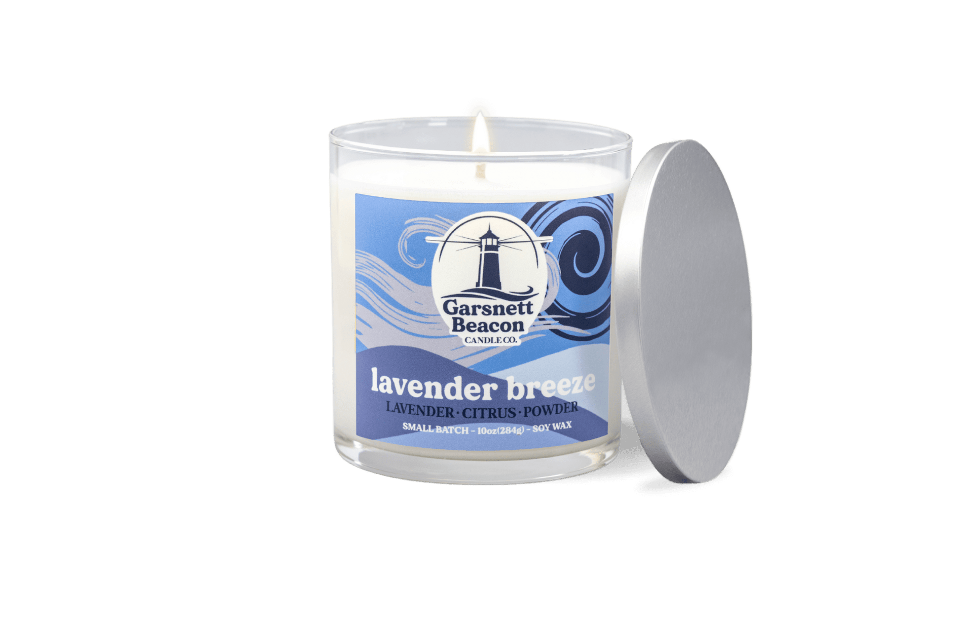 Lavender Breeze Candle - Lavender, Citrus, Powder Scent