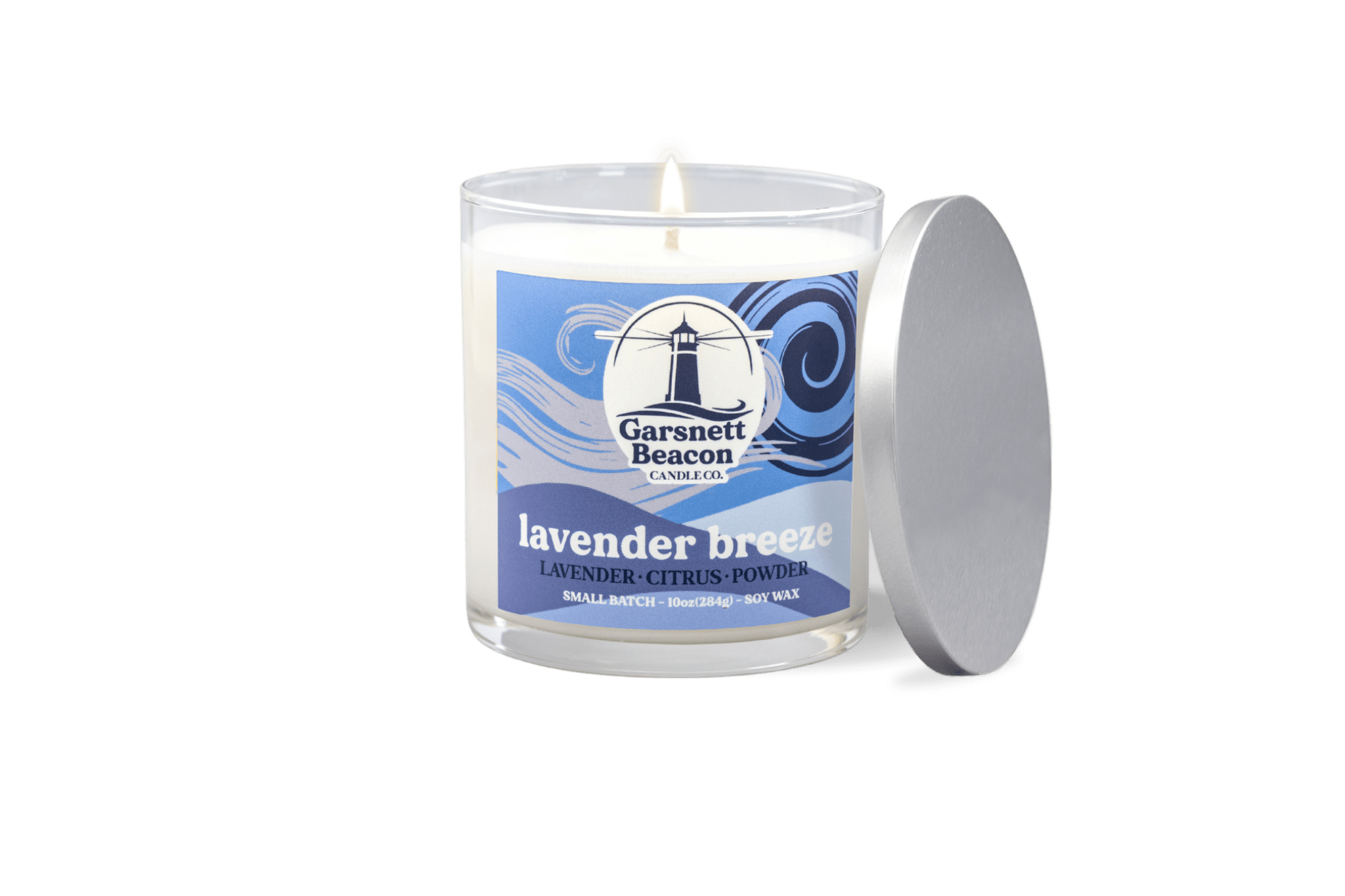 Lavender Breeze Candle - Lavender, Citrus, Powder Scent