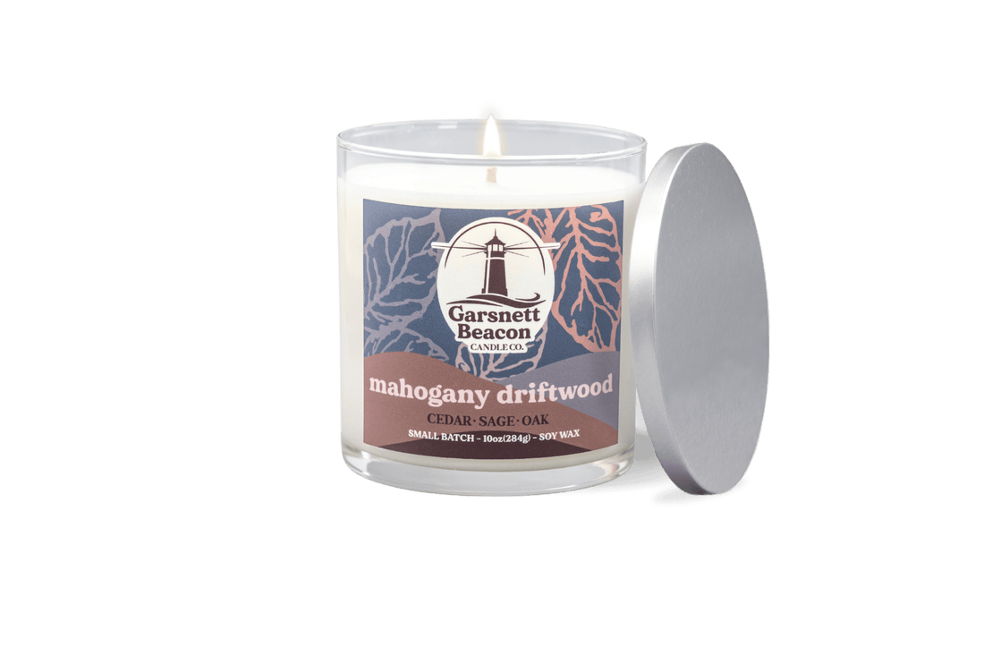 Mahogany Driftwood Soy Candle | Garsnett Beacon