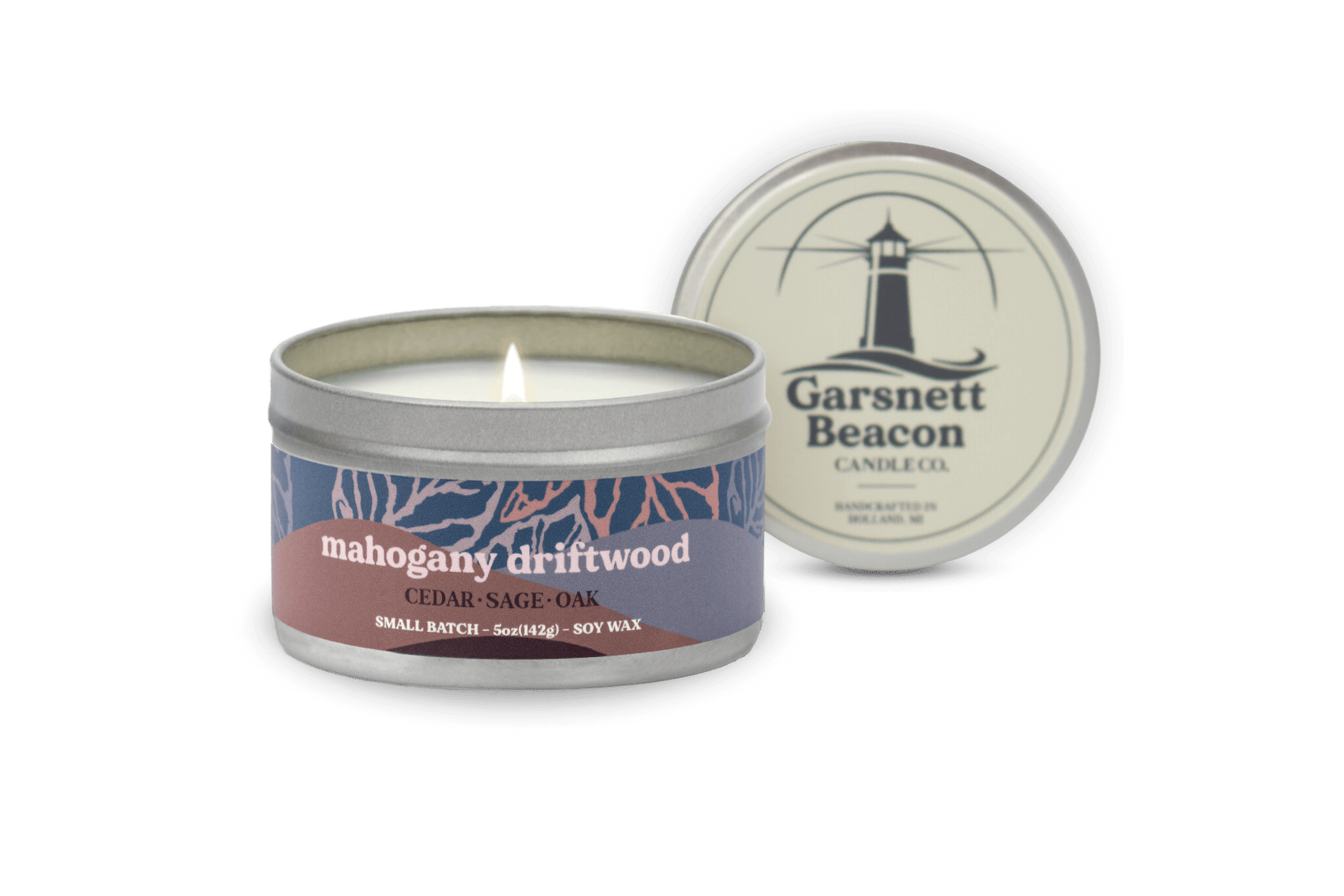 Mahogany Driftwood Candle - Cedar, Sage, Oak Scent