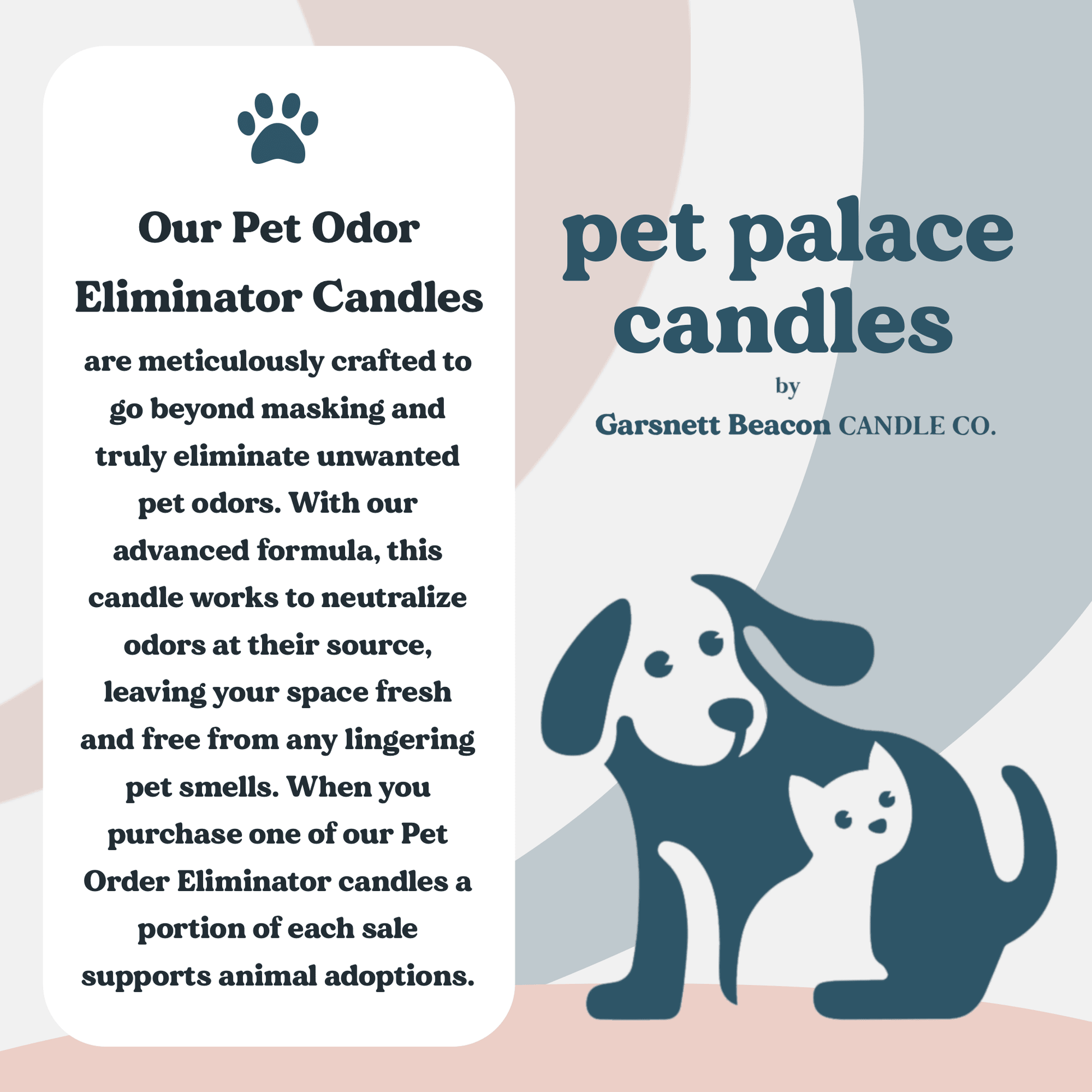 Mahogany Driftwood Pet Odor Eliminator Candle | Garsnett Beacon
