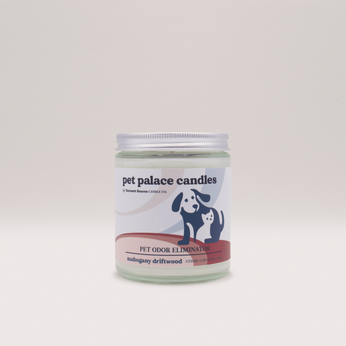 Mahogany Driftwood Pet Odor Eliminator Candle | Garsnett Beacon