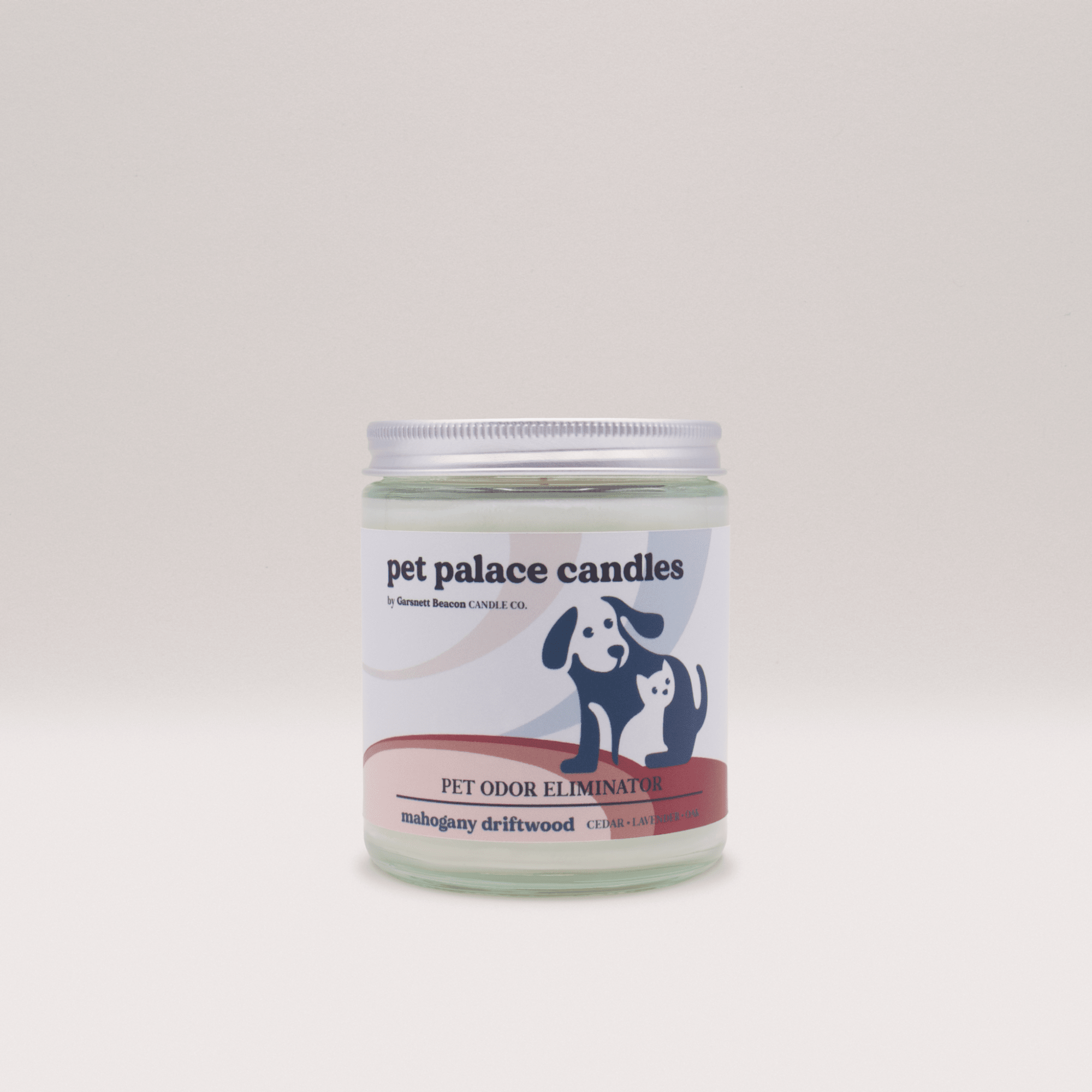 Mahogany Driftwood Pet Odor Eliminator Candle | Garsnett Beacon