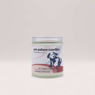 Mahogany Driftwood Pet Odor Eliminator Candle | Garsnett Beacon