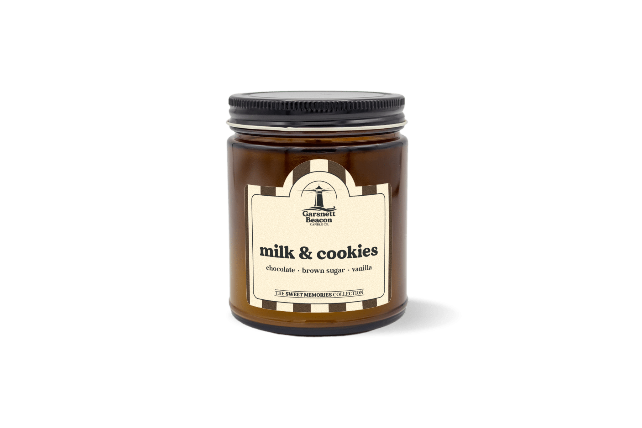 Milk & Cookies Candle - Chocolate, Brown Sugar, Vanilla Scent