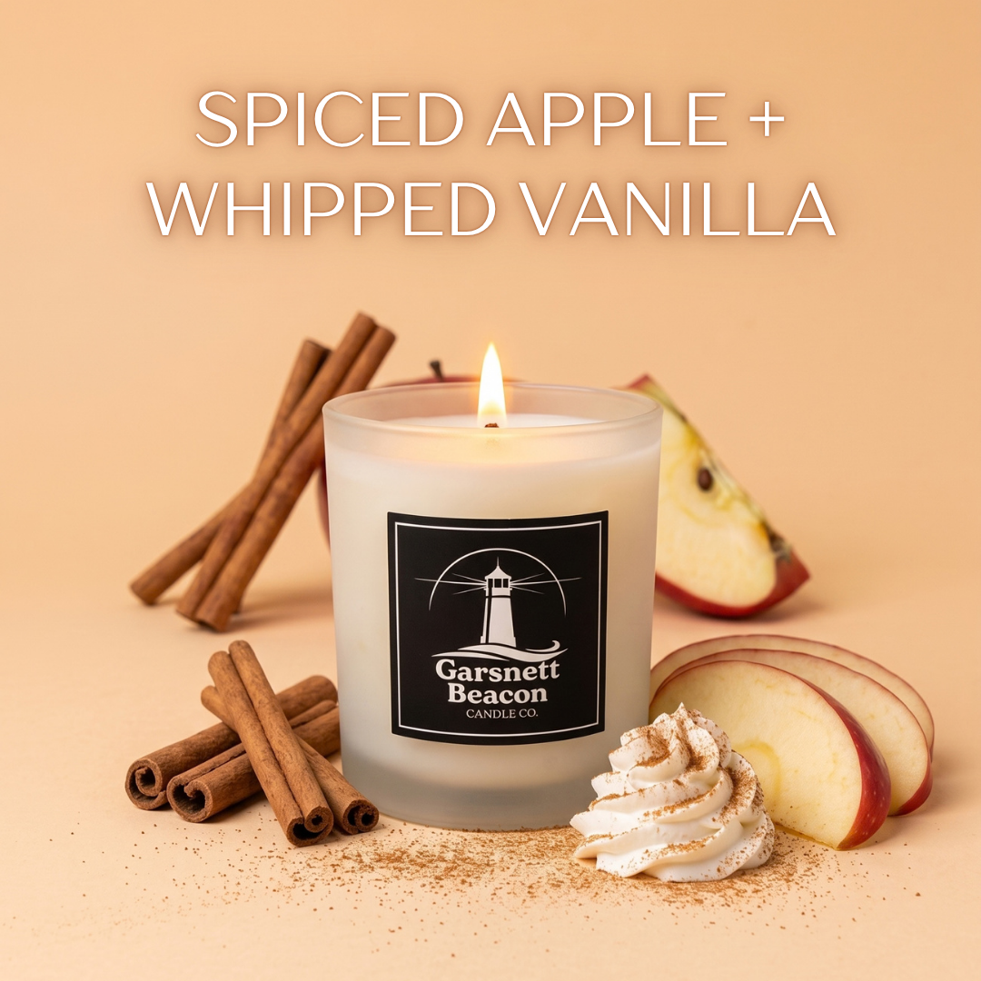 Spiced Apple + Whipped Vanilla - October Candle of the Month