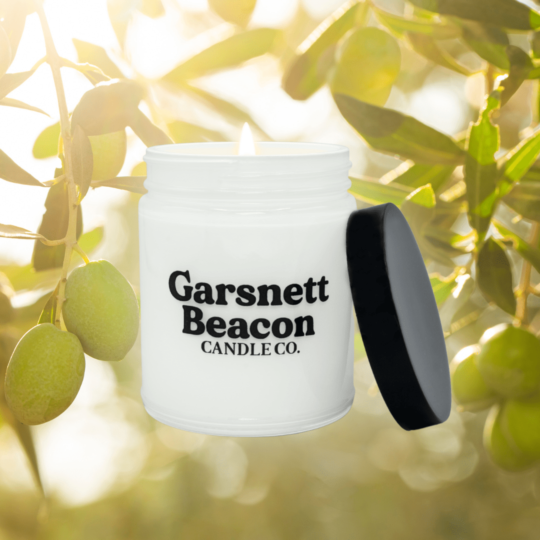 Olive Leaf Soy Candle | Garsnett Beacon