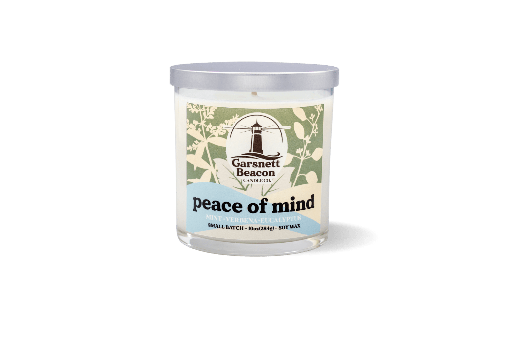 Peace of Mind Candle - Mint, Verbena, Eucalyptus Scent