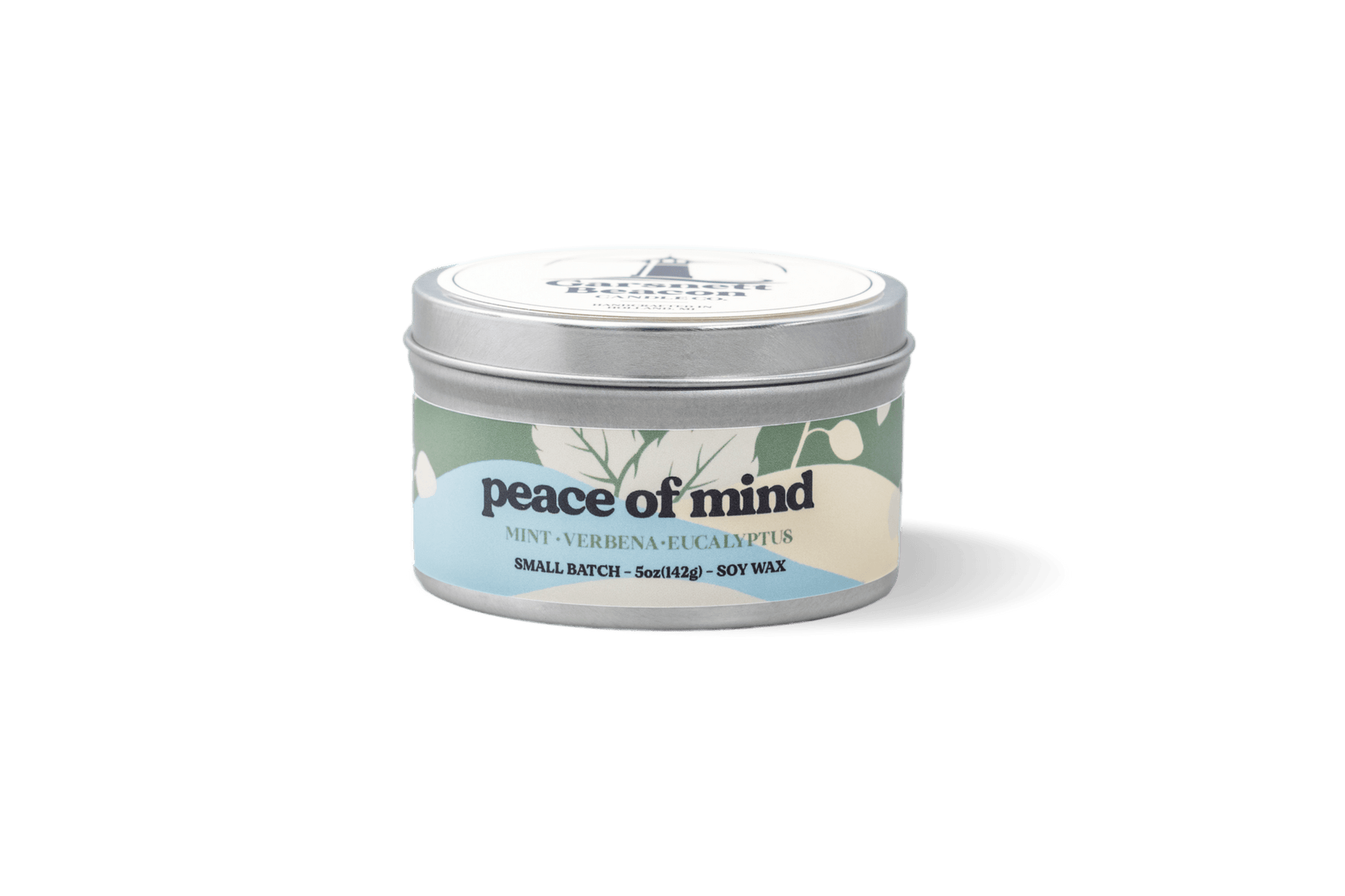 Peace of Mind Candle - Mint, Verbena, Eucalyptus Scent