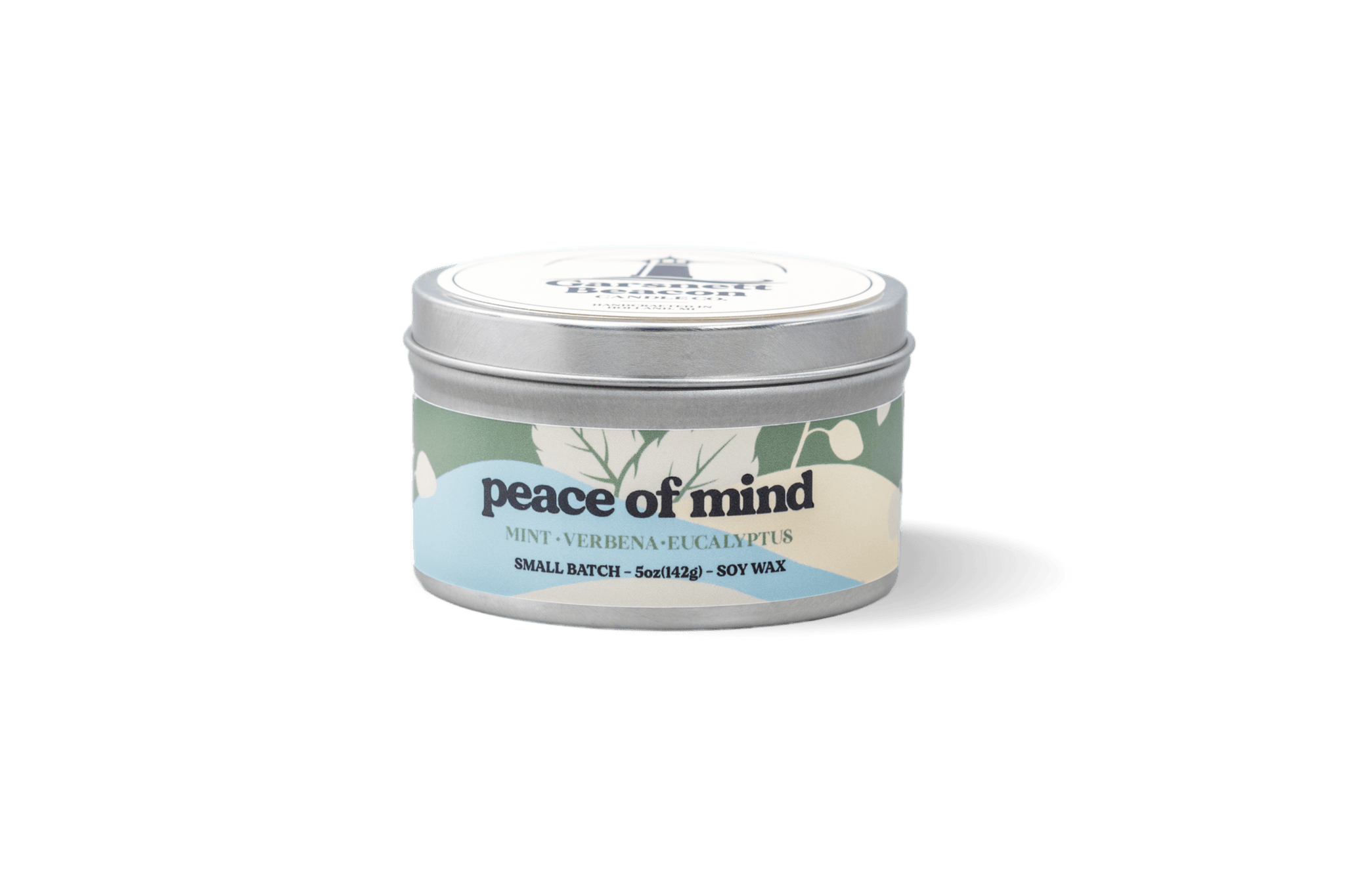 Peace of Mind Candle - Mint, Verbena, Eucalyptus Scent