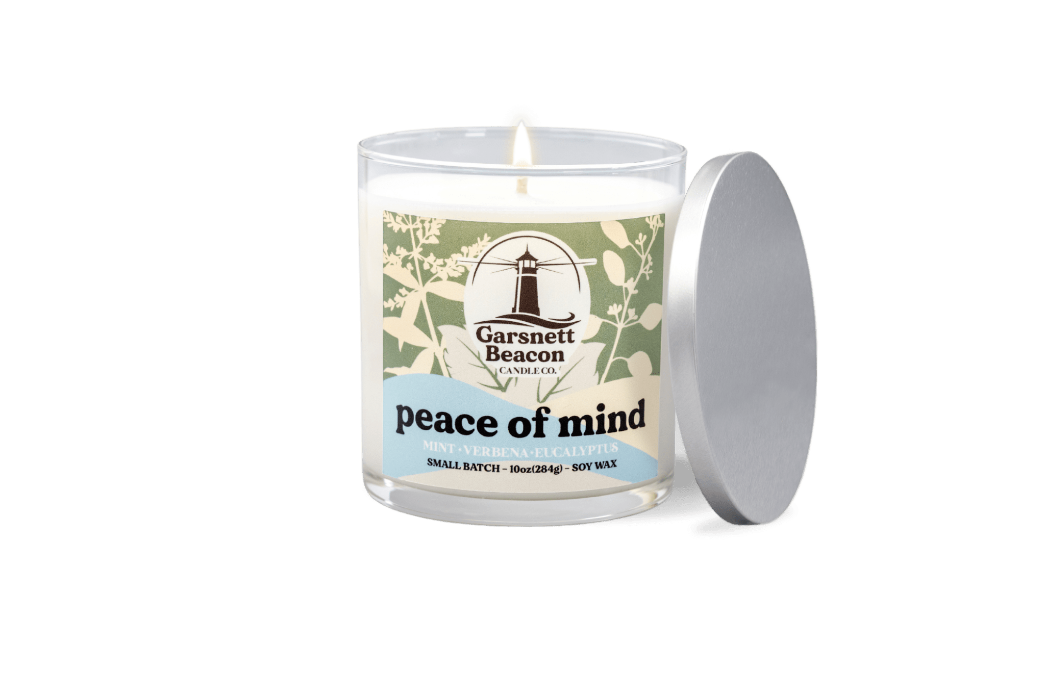 Peace of Mind Candle - Mint, Verbena, Eucalyptus Scent
