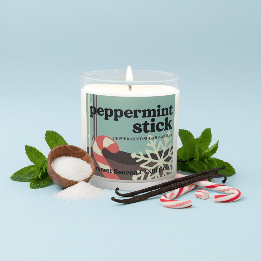 Peppermint Stick Soy Candle | Garsnett Beacon