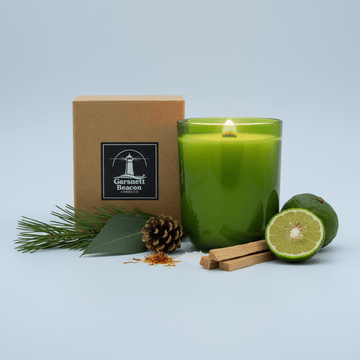 Pine + Mountain Mist Wooden Wick Candle | Garsnett Beacon