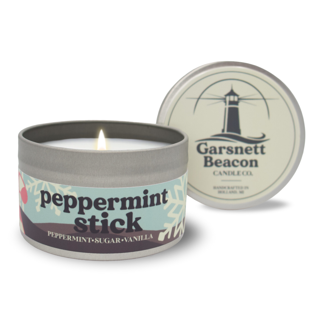 Peppermint Stick Candle - Peppermint, Sugar, Vanilla Scent