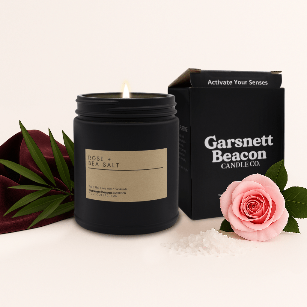 Rose + Sea Salt OUT LOUD DUO Candles | Garsnett Beacon