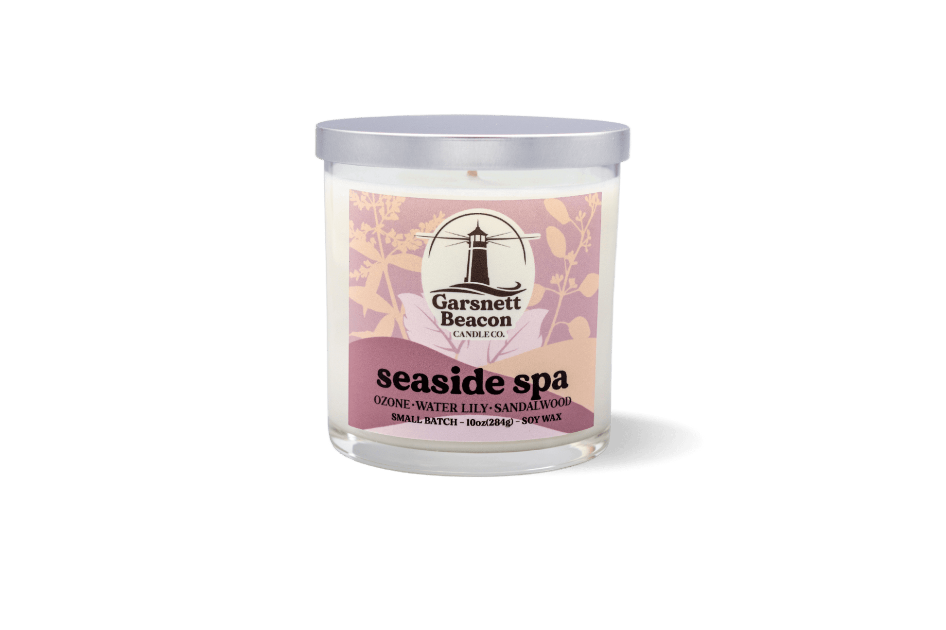 Seaside Spa Candle - Ozone, Water Lily, Sandalwood Scent