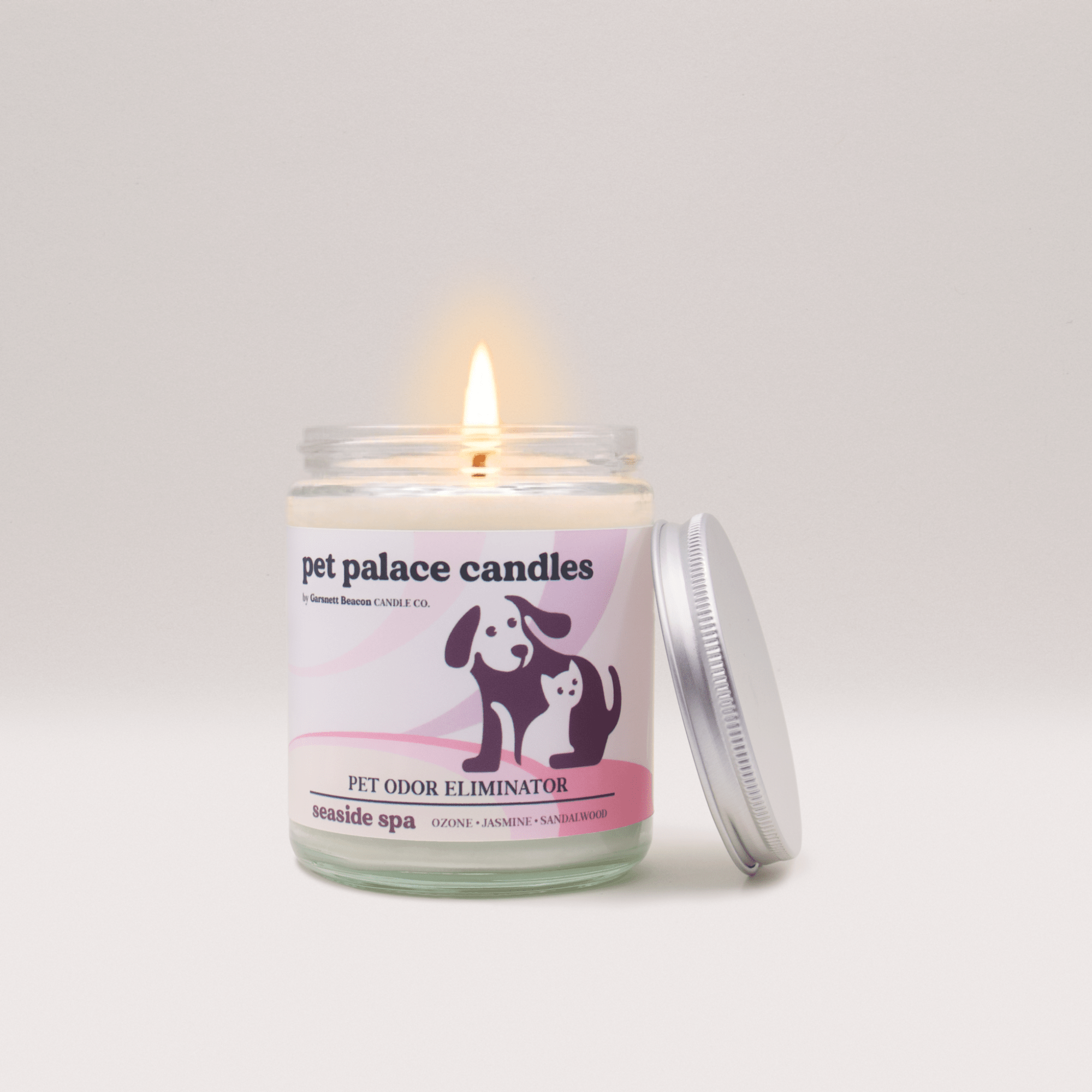 Seaside Spa Pet Odor Eliminator Candle | Garsnett Beacon