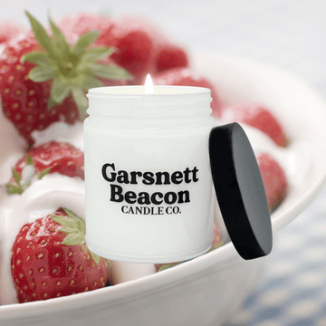 Strawberries and Cream Soy Candle | Garsnett Beacon