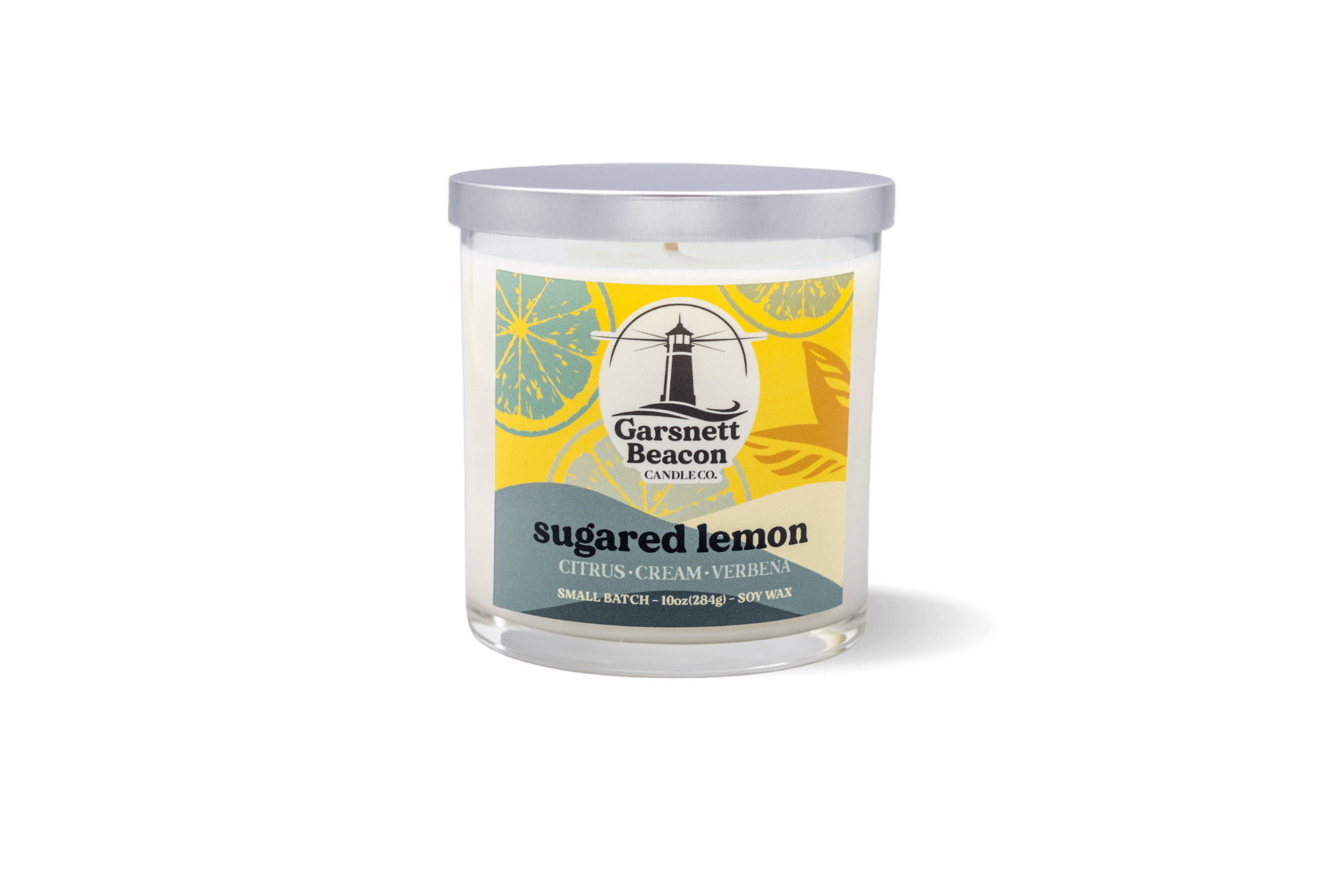 Sugared Lemon Candle - Citrus, Cream, Verbena Scent
