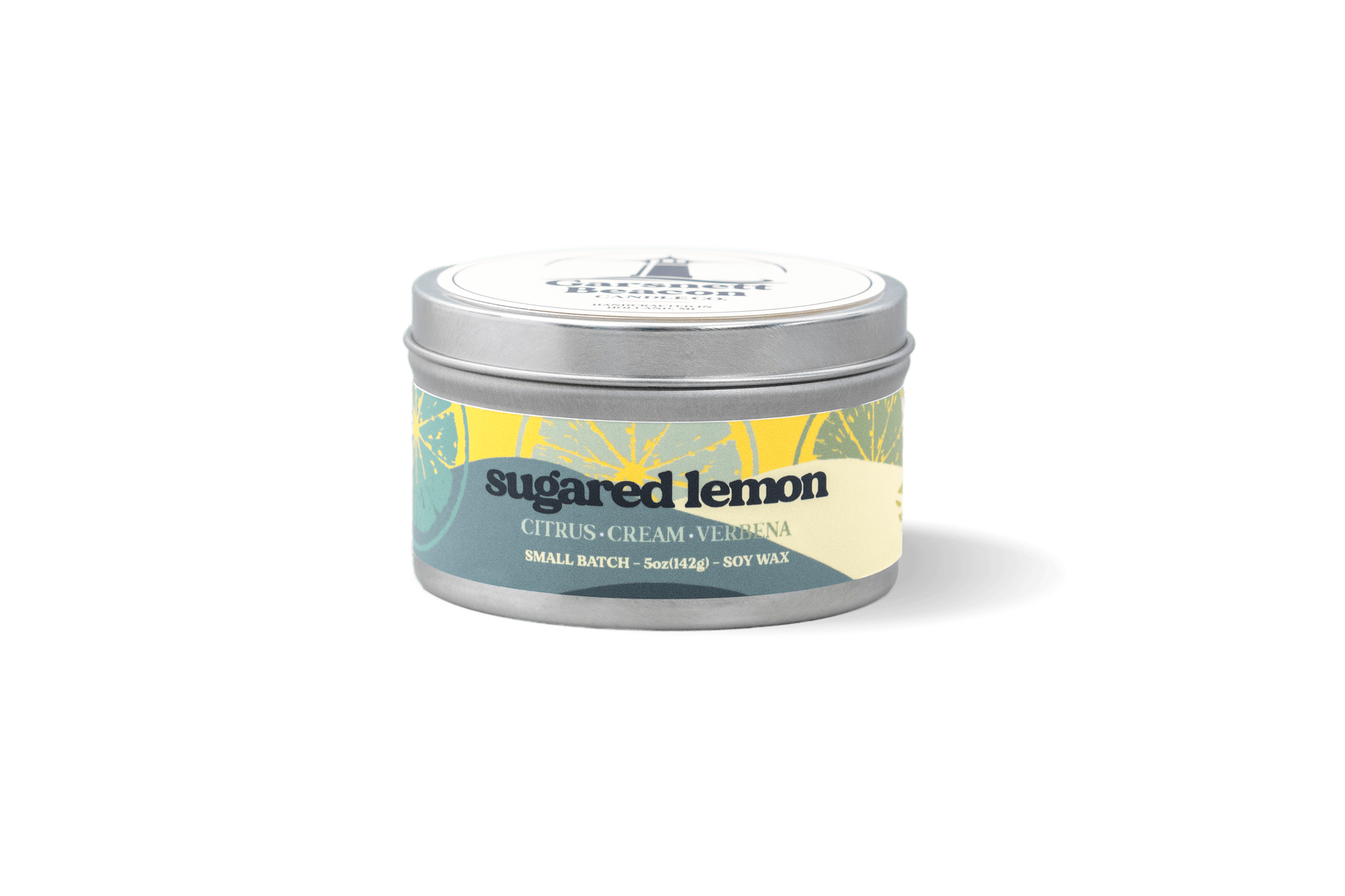 Sugared Lemon Candle - Citrus, Cream, Verbena Scent