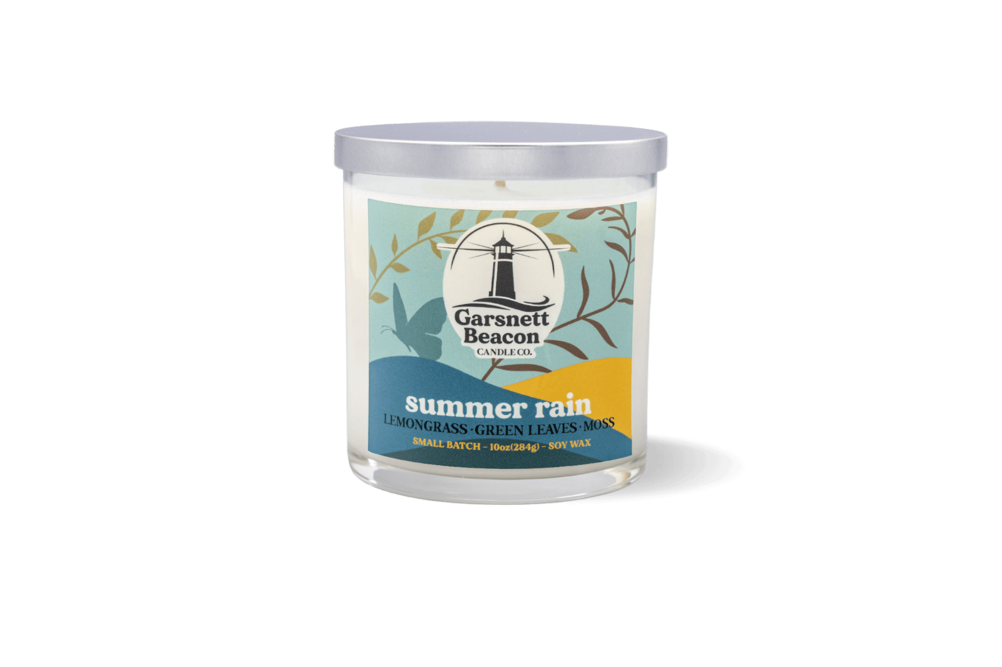 Summer Rain Candle - Rain Water, Greenery, Fresh Cut Grass Scent
