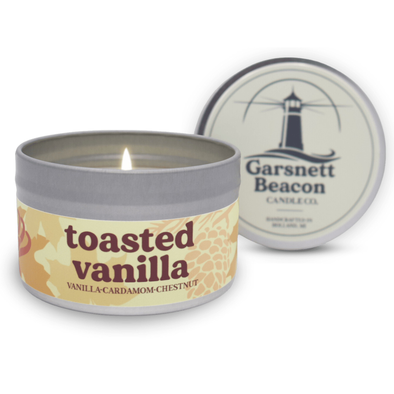 Toasted Vanilla Candle - Vanilla, Cardamom, Chestnut Scent