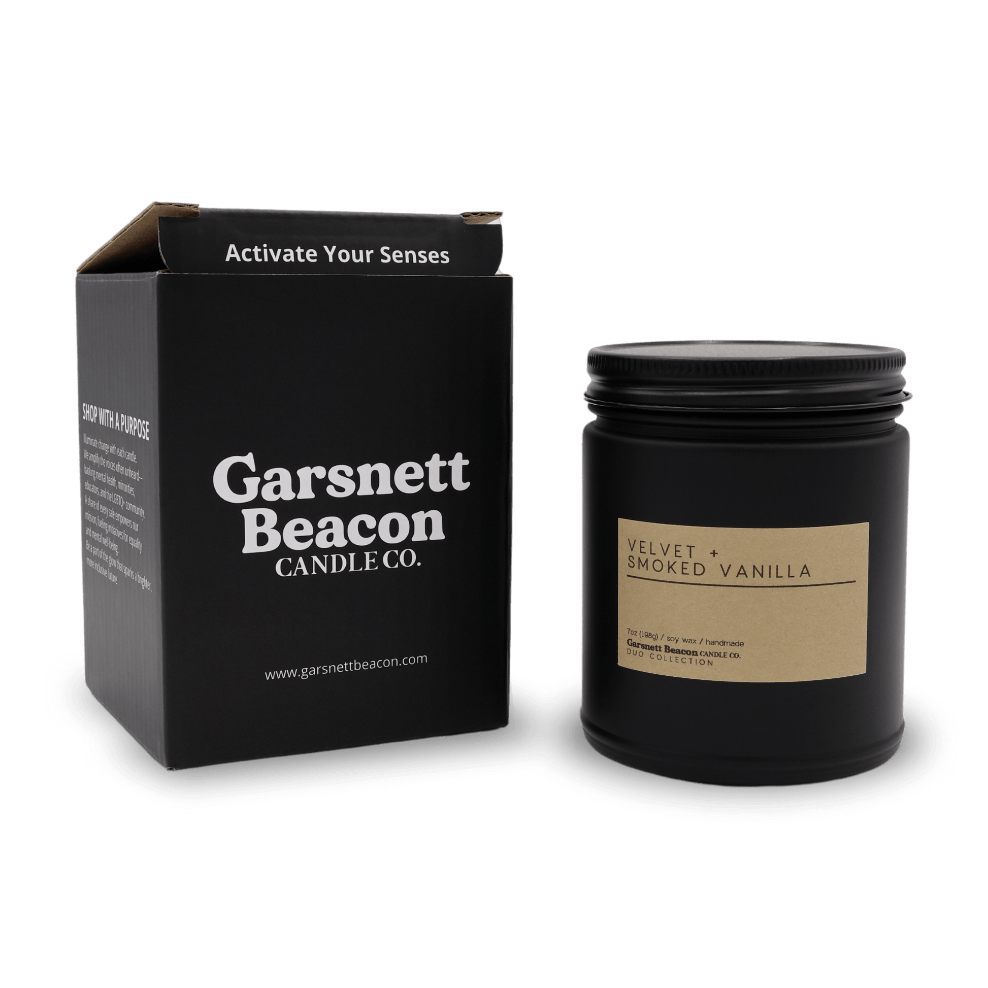 Velvet + Smoked Vanilla OUT LOUD DUO Candles | Garsnett Beacon