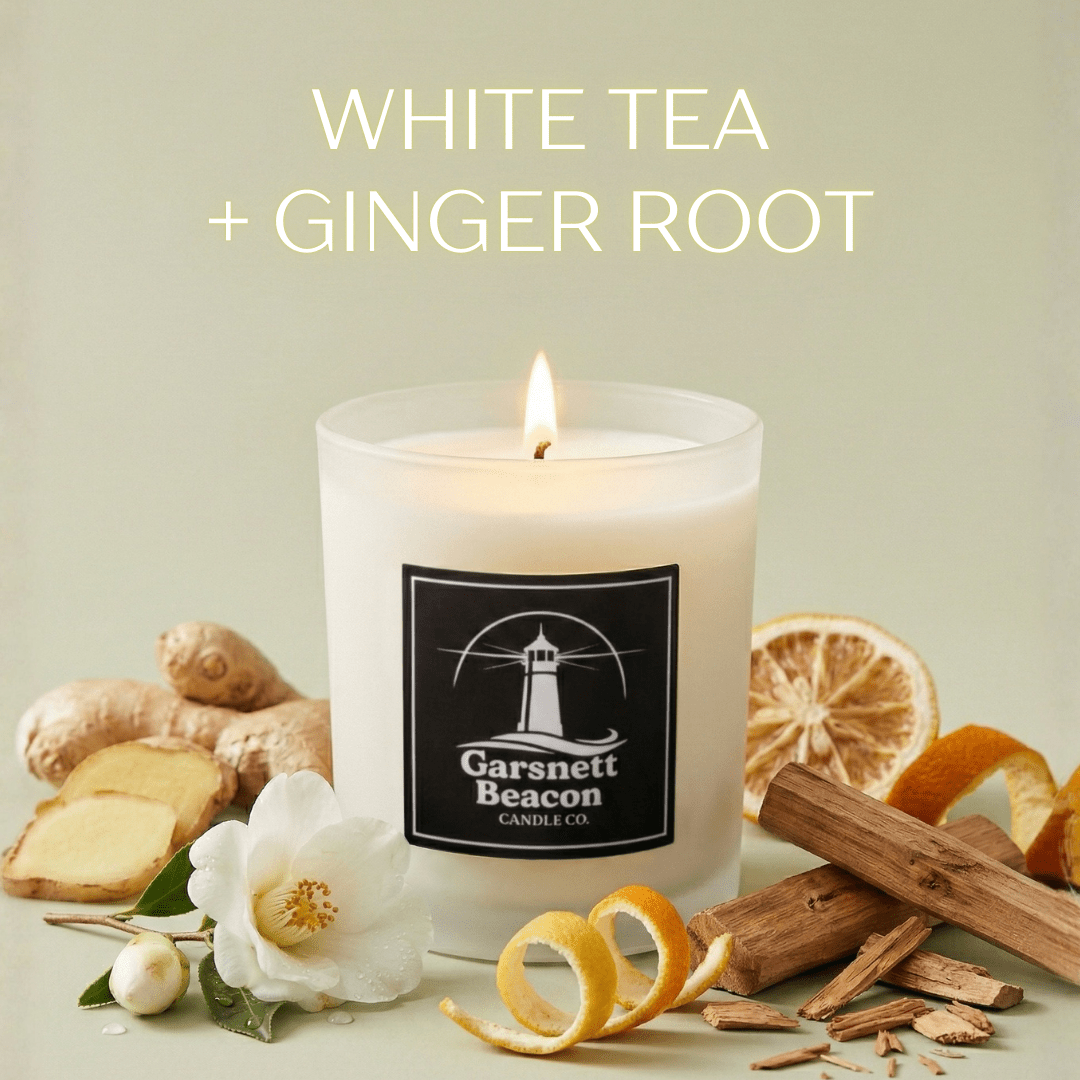 White Tea + Ginger Root Candle of the Month | Garsnett Beacon