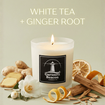 White Tea + Ginger Root Candle of the Month | Garsnett Beacon