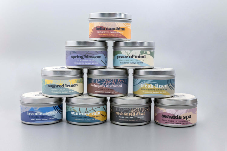 Fresh Linen Candle - Lemon, Clean Cotton Scent