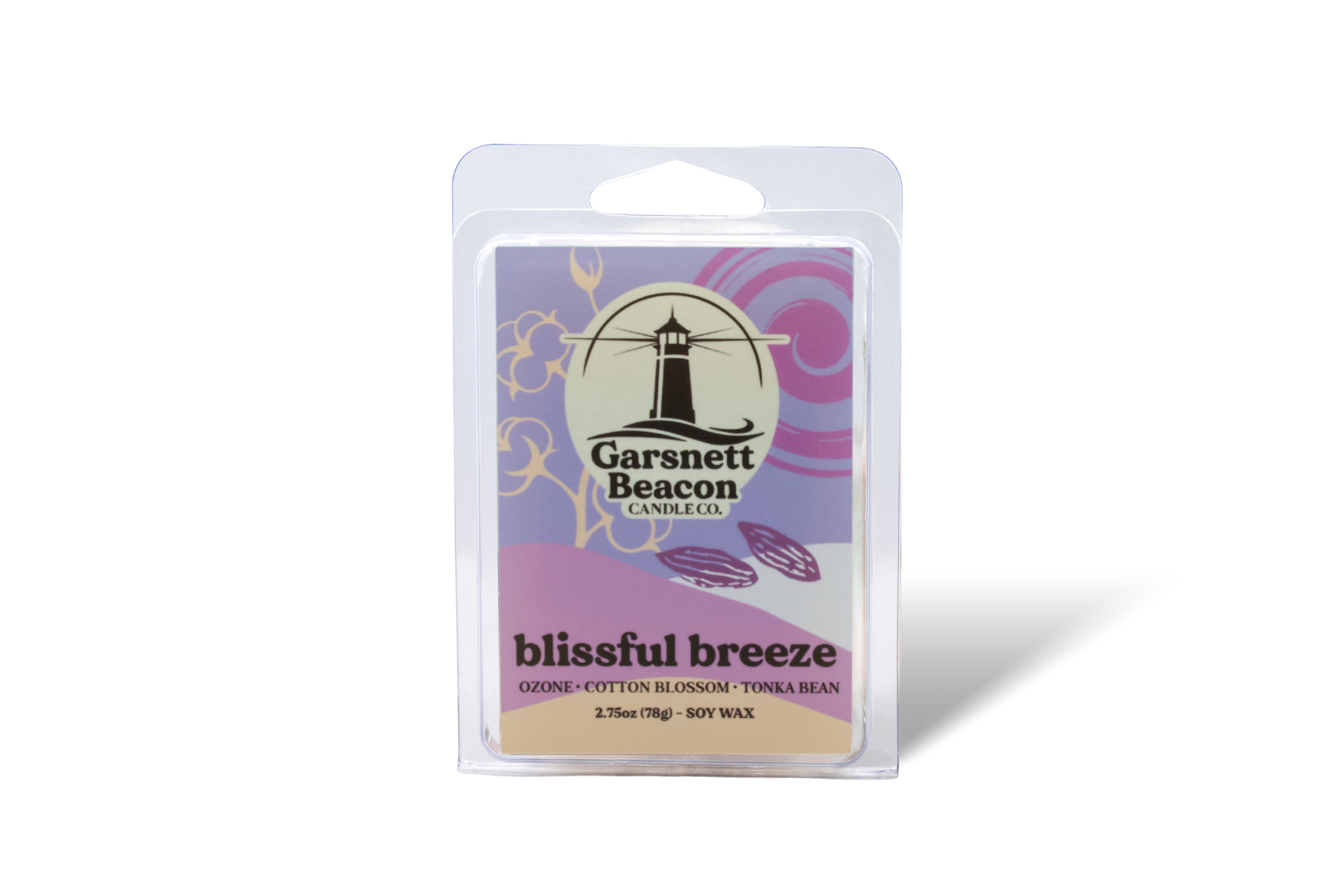 Blissful Breeze Wax Melts - Ozone, Cotton Blossom, Tonka Bean Scent
