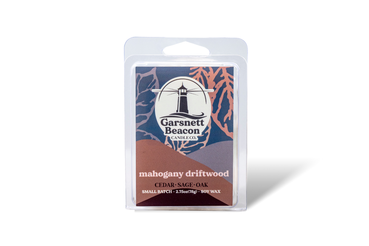 Mahogany Driftwood Wax Melts - Cedar, Sage, Oak Scent