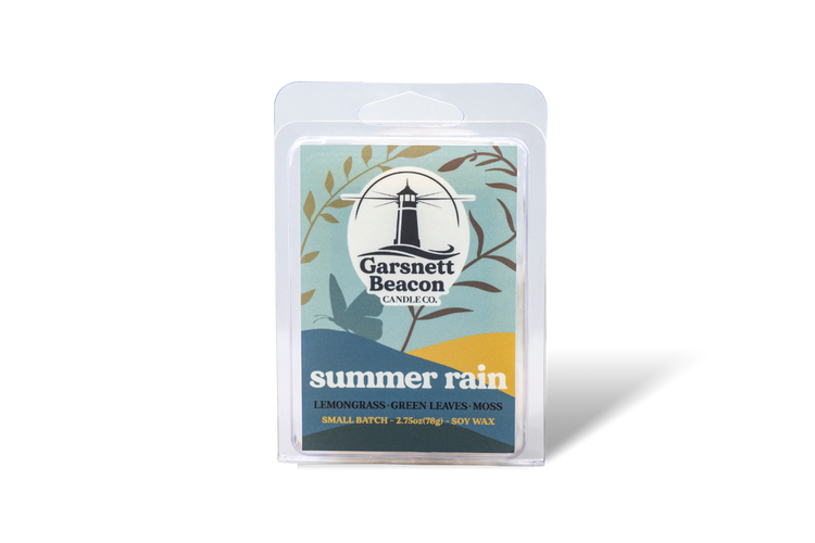 Summer Rain Wax Melts - Rain Water, Greenery, Fresh Cut Grass Scent