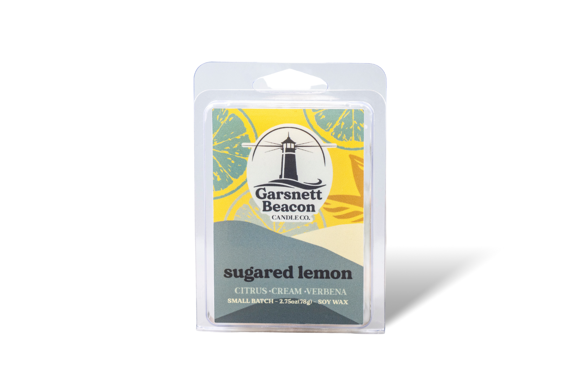 Sugared Lemon Wax Melts - Citrus, Cream, Verbena Scent