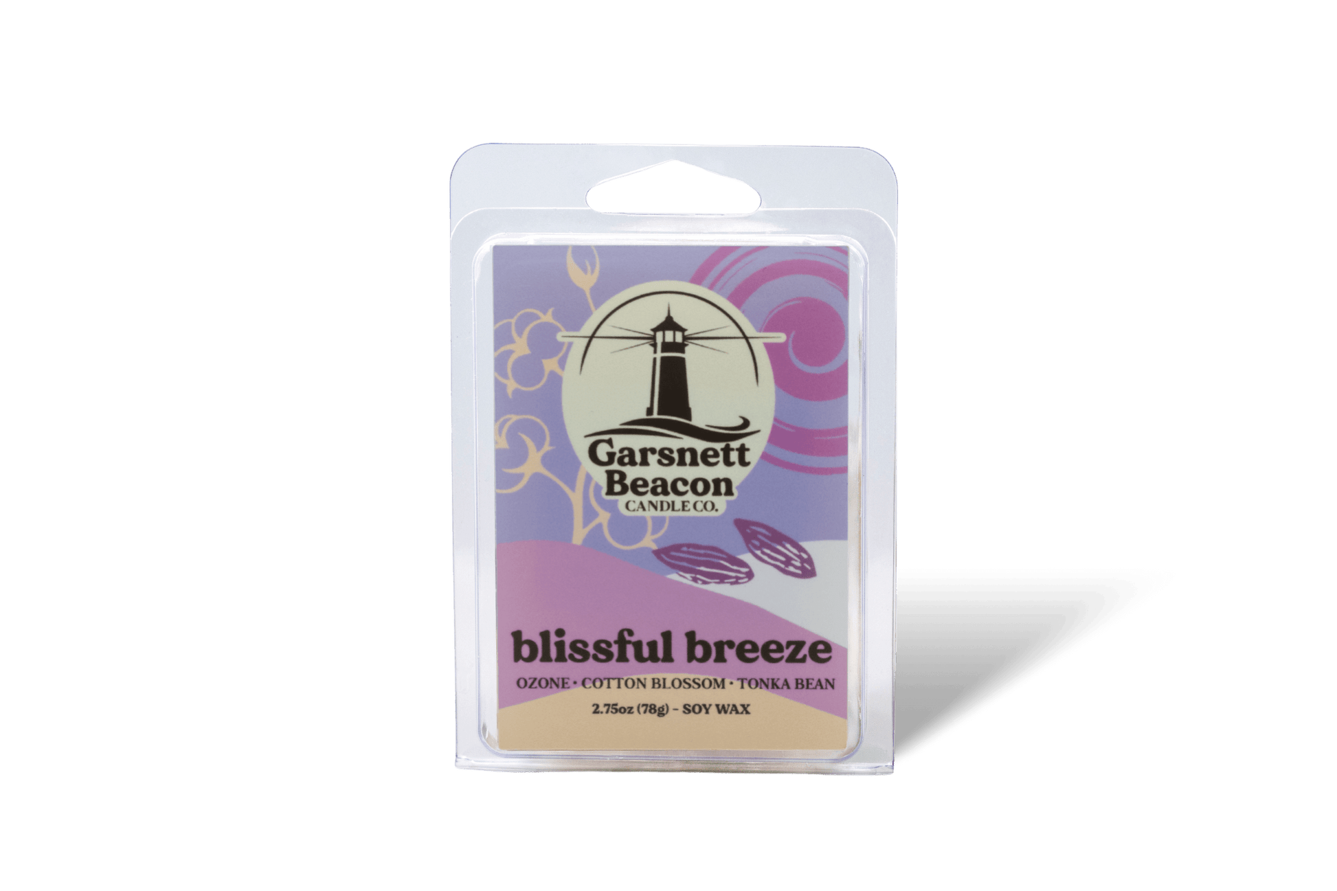 Blissful Breeze Wax Melts - Ozone, Cotton Blossom, Tonka Bean Scent