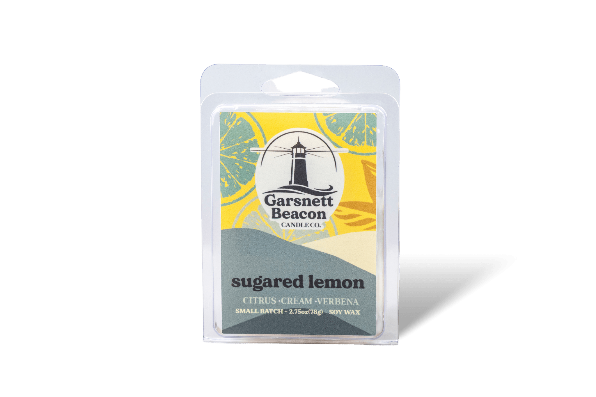 Sugared Lemon Wax Melts - Citrus, Cream, Verbena Scent